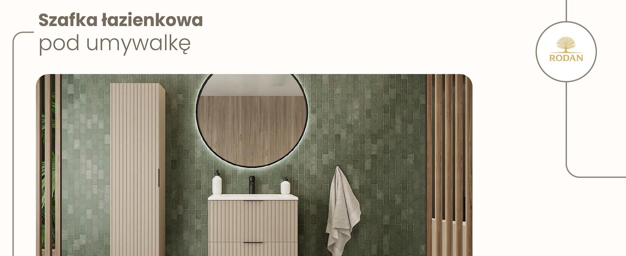 szafka łazienkowa, meble łazienkowe, szafka pod umywalkę, rodan, flow, nowoczesne meble