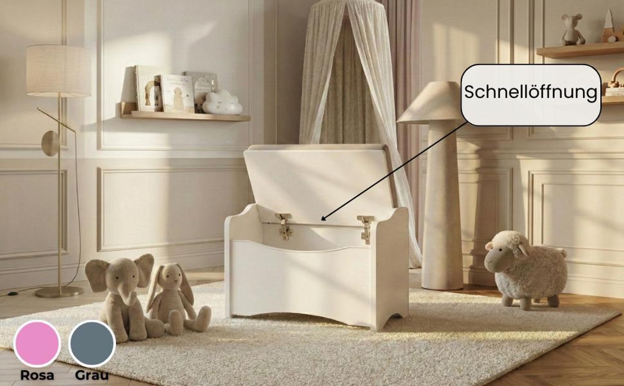 Kommode mit Sitzgelegenheit