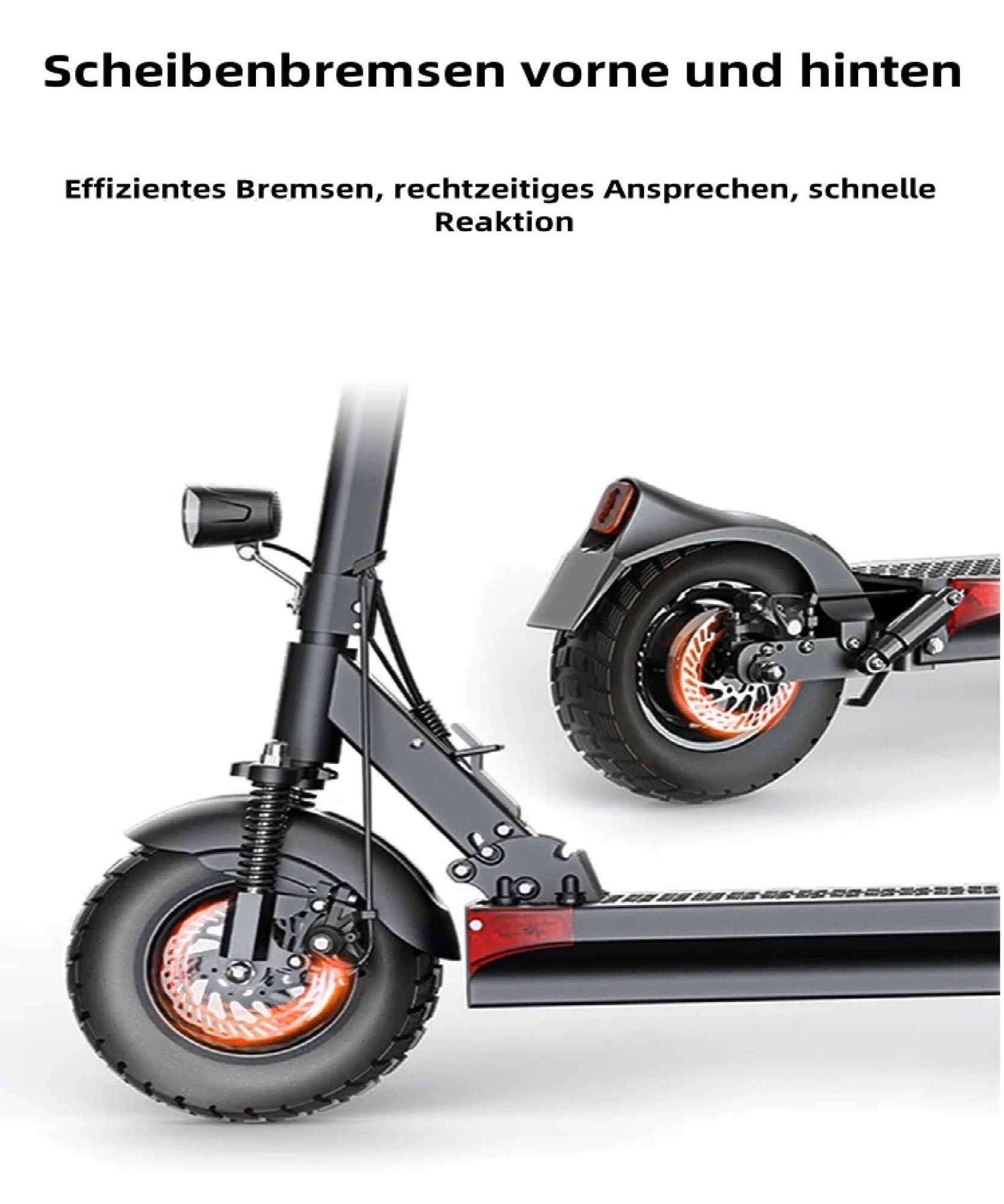 Elektroroller JOYOR Y6-S - 48V18AH Batterie 60KM Reichweite Scheibenbremsen - Schwarz