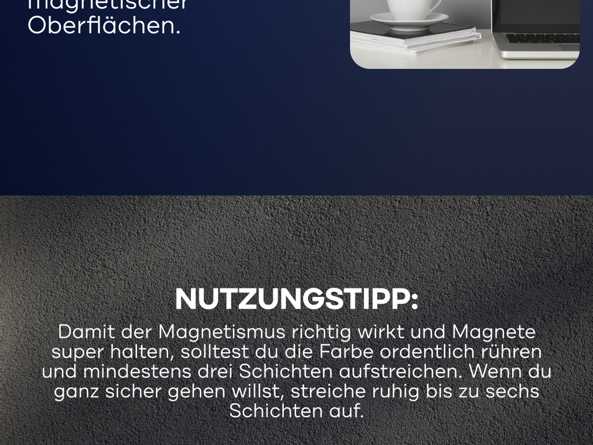 Plid Magnetfarbe 2,25 L für ca. 12 m² Anthrazitgrau | Magnetlack & Wandfarbe magnetisch| Überstreichbar, geruchsarm, hohe Magnetkraft, Germany