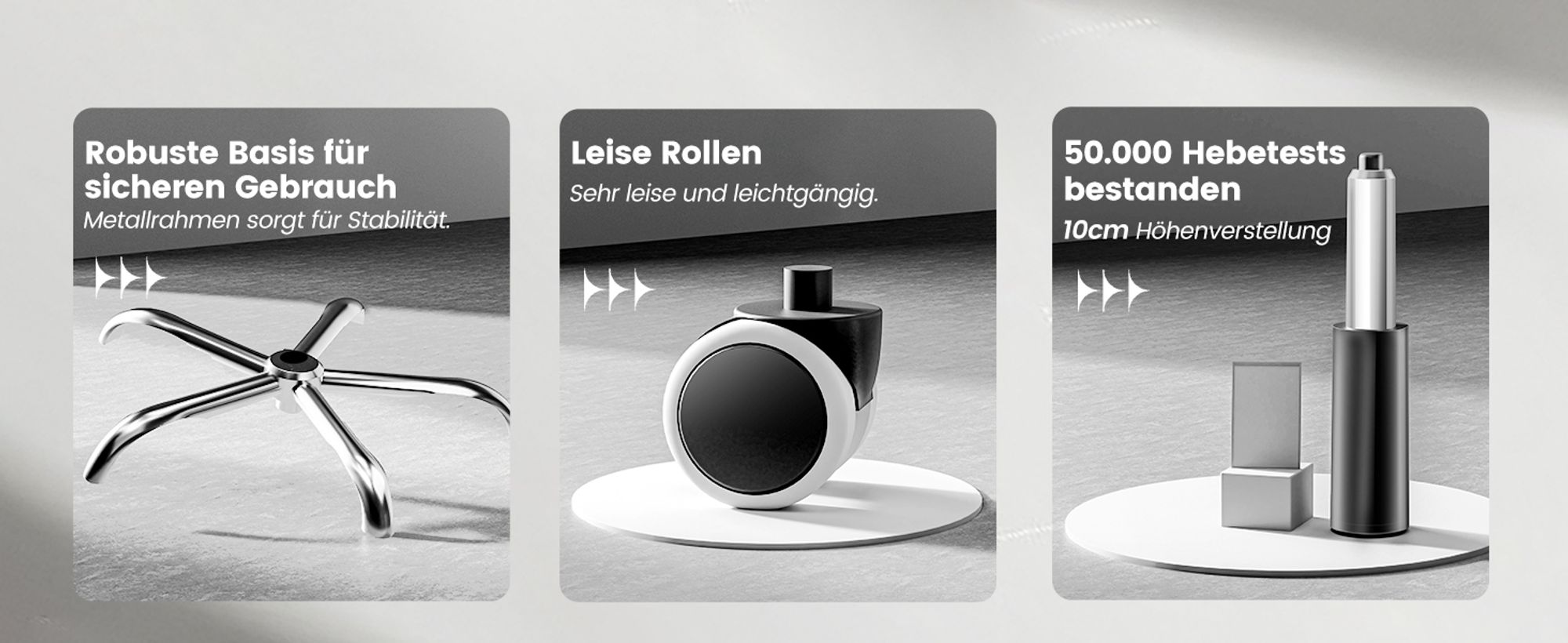 COMHOMA Gaming Stuhl, ergonomischer Bürostuhl, Schreibtischstuhl mit verstellbare Armlehnen, Taschenfederkern-Lendenwirbelstütze  150 kg, schwarz