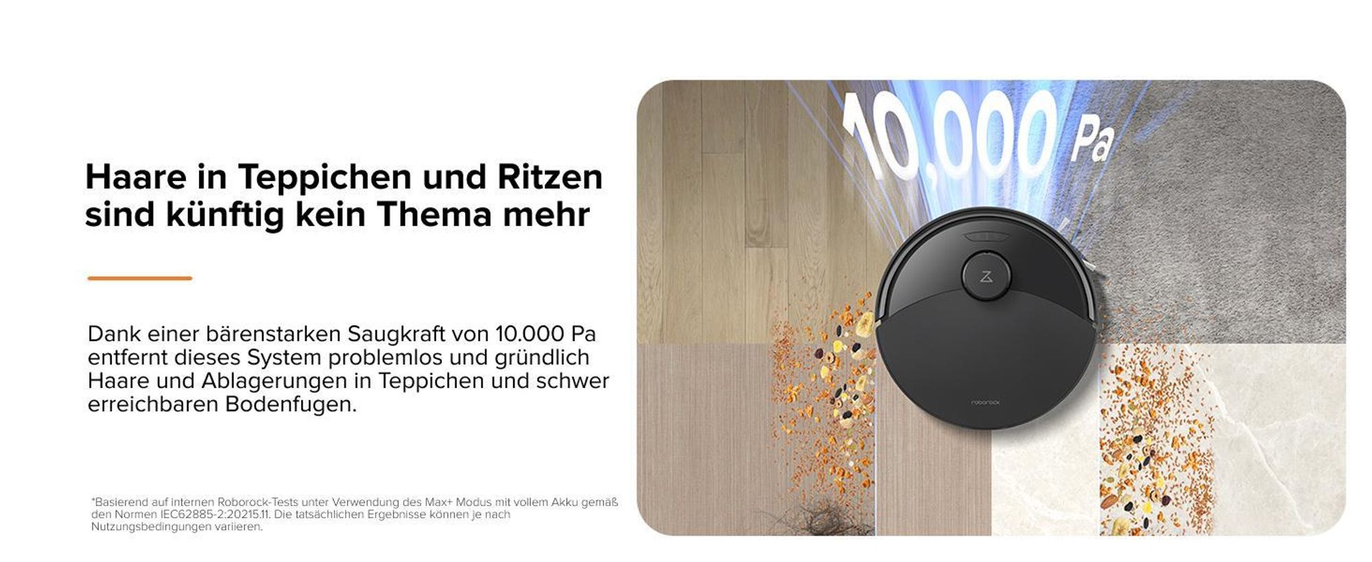roborock Q5 Pro Staubsauger Roboter 5500Pa mit wischfunktion, saugroboter wischroboter mit DuoRoller-Bürste, PreciSense-LiDAR-Navigation, 3D Mapping