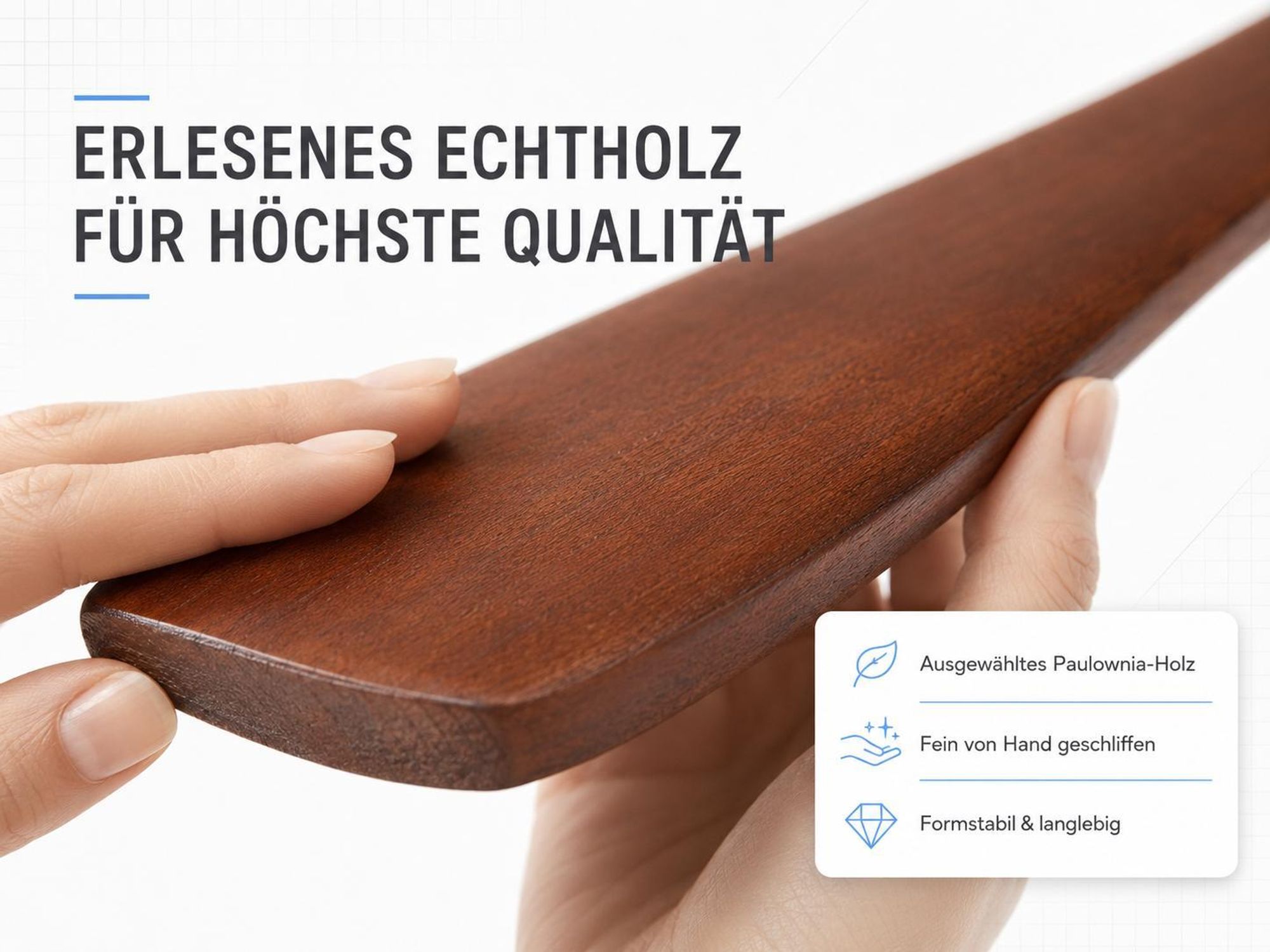 Ø106cm Echtholz Deckenventilator mit Beleuchtung 3 Flügel Ventilator Lampe Decke Smart APP & Fernbedienung 6 Stufen 3 Farben Wohnzimmer Schlafzimmer