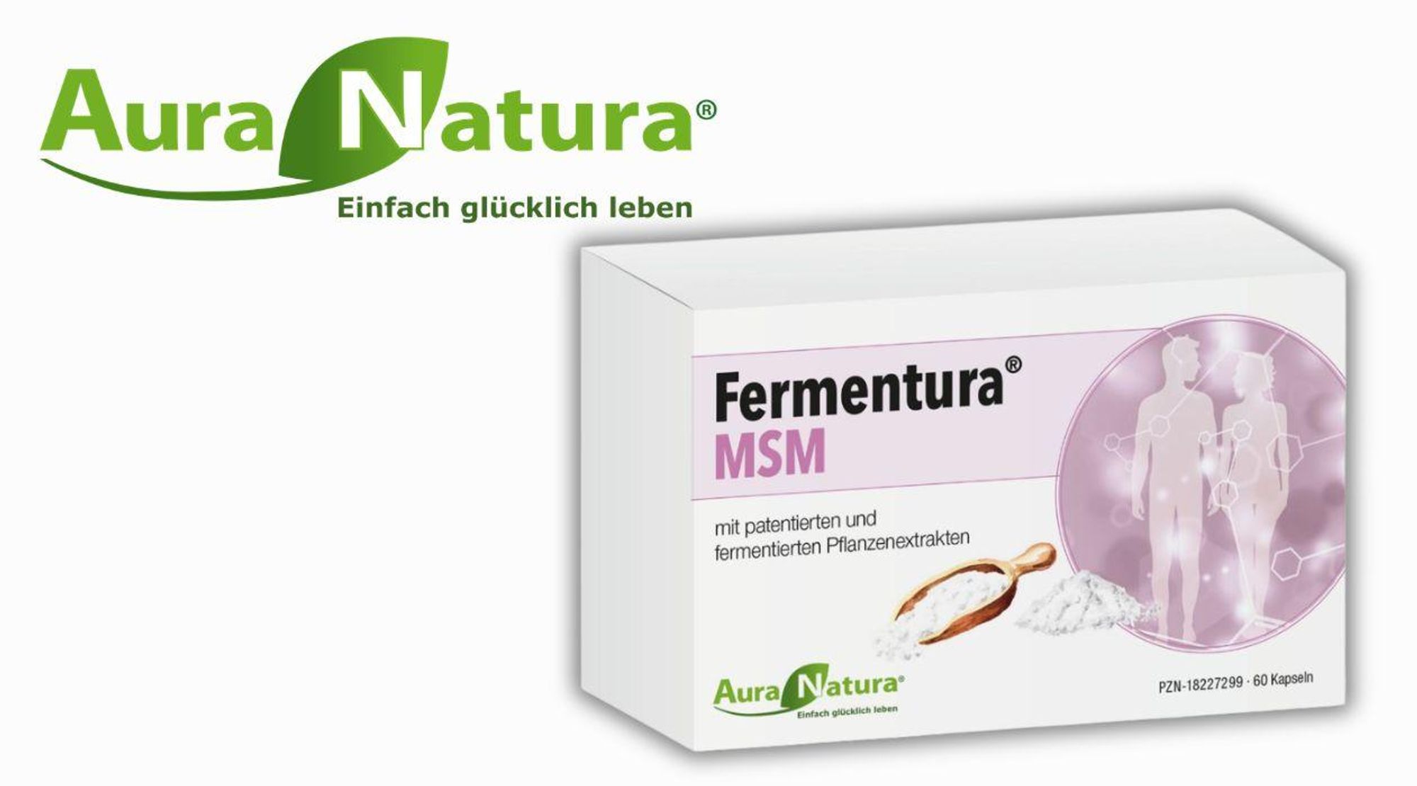 Aura Natura Fermentura MSM Kapseln Hochdosiert – Angereichert mit Fermentierten Inhaltsstoffen | MSM Methylsulfonylmethan – 60 Kapseln – Vegan