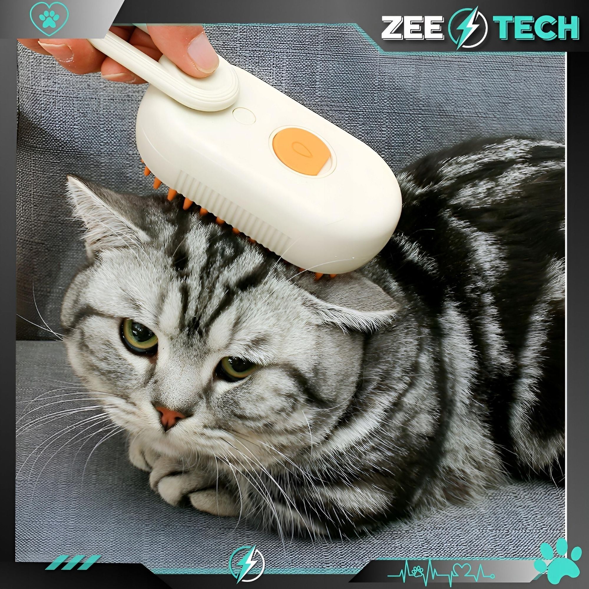Dampfbürste Für Katzen Hunde Tiere Massager Kamm Elektrisches Fell