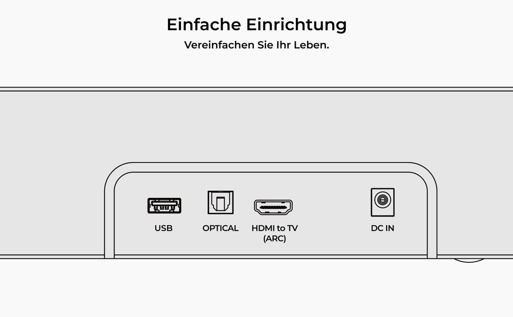 ULTIMEA 2.1-Kanal Soundbar mit kabellosem Subwoofer, 240 W Spitzenleistung, VoiceMX & BassMX, App-Steuerung, HDMI, Bluetooth® 6.0, Poseidon R3T