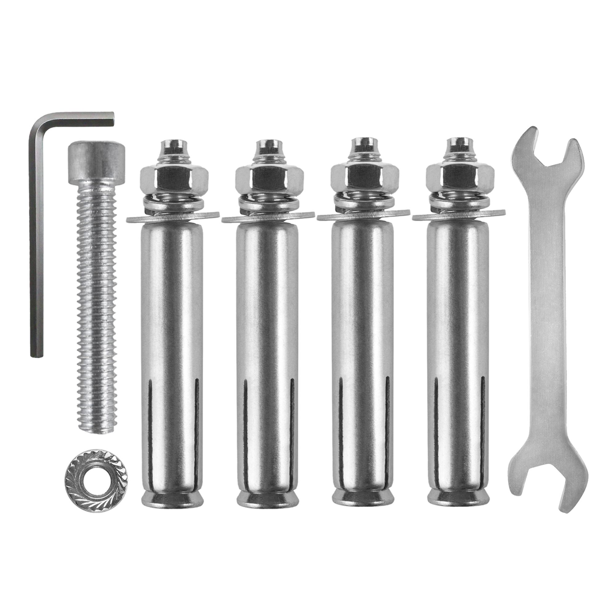 2x Maclean Fahrrad-Wandhalterung horizontal Stahl max. Belastung 30kg MC-484