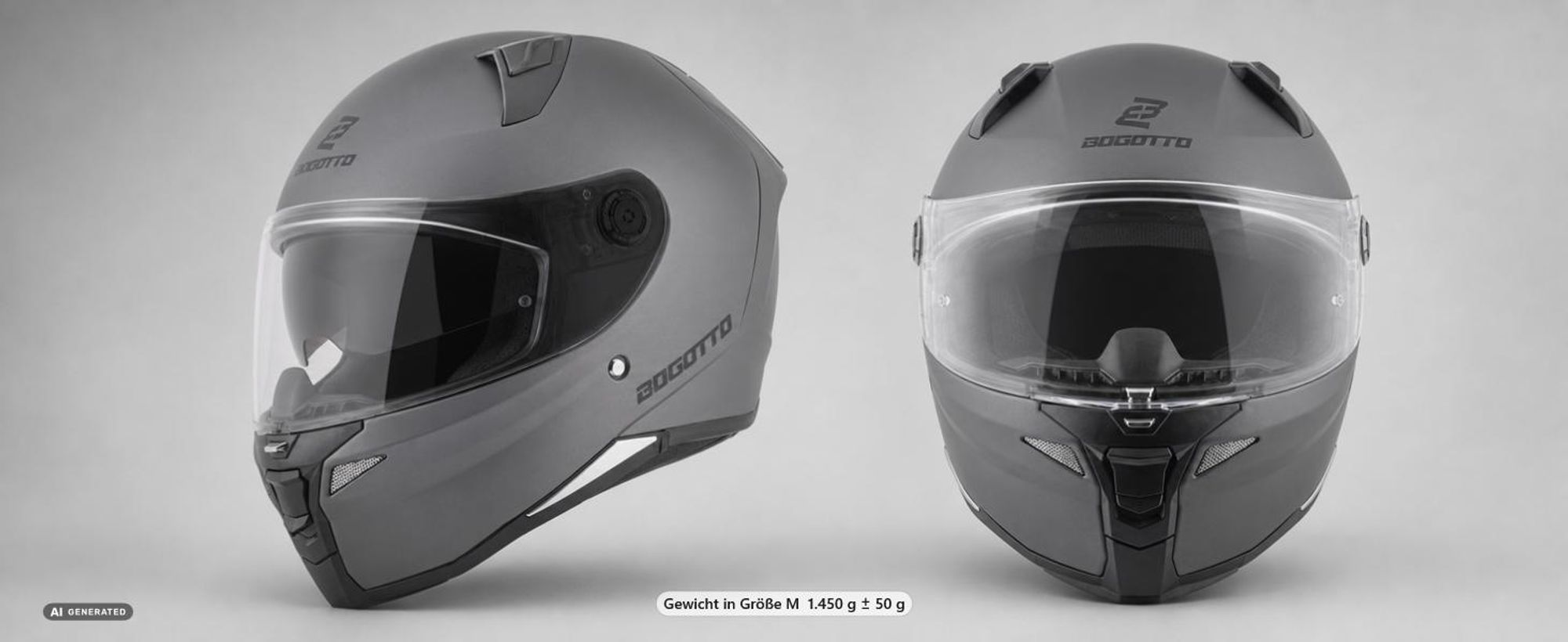 Bogotto FF110B Helm, titan matt, M (57/58)