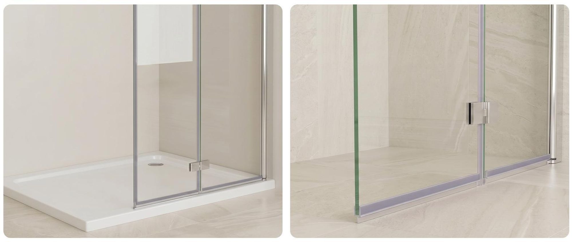Faltbar Duschwand 120x185 cm Walk in Dusche Pendeltüren Duschabtrennung mit Falttür Drehtür Nischentür 6mm NANO Sicherheitsglas Duschtrennwand