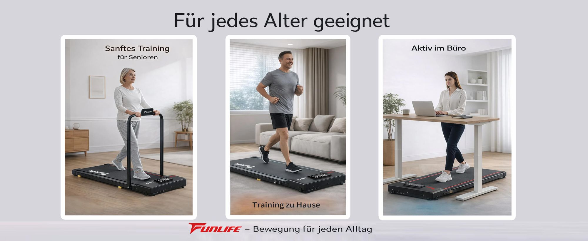 Laufband für Senioren Einsteiger und Büroarbeit geeignet