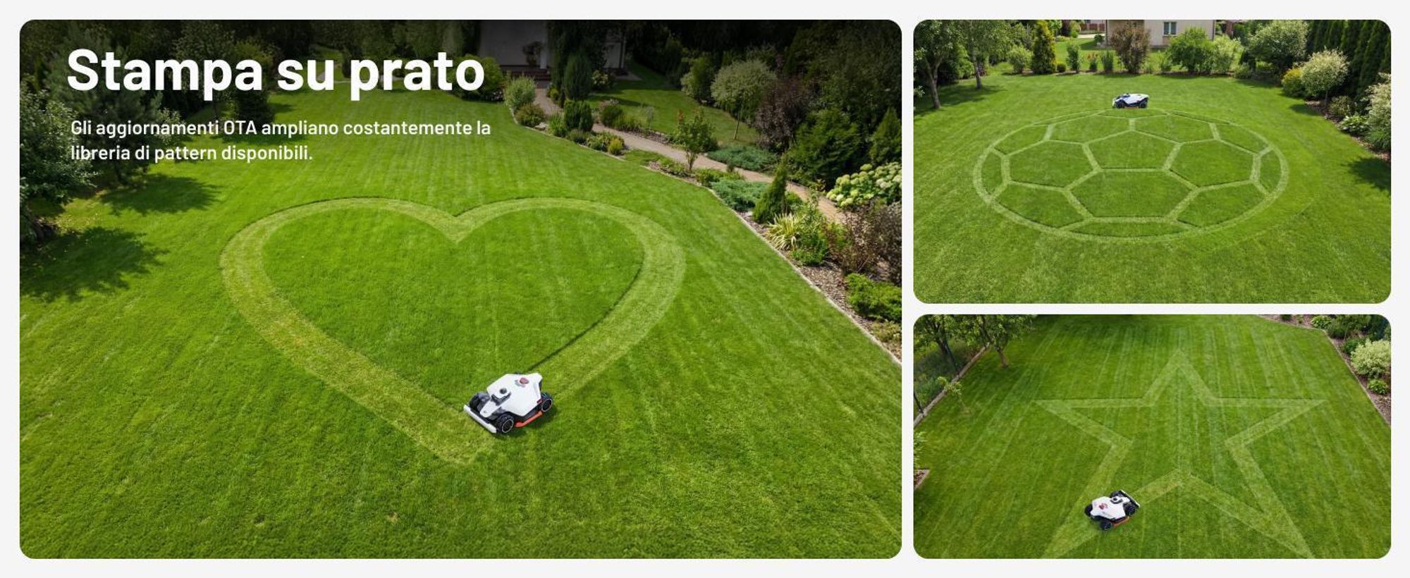 Robot tagliaerba Mammotion LUBA 3 AWD 5000 con garage, fino a 5000 m², trazione integrale, pendenza 80%, mappatura automatica, modulo 4G, APP