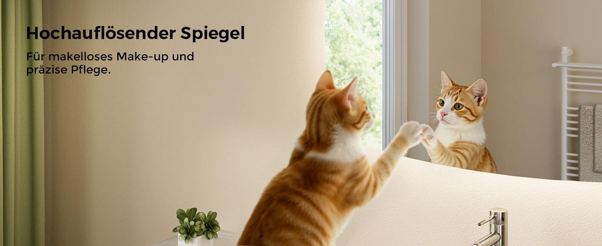 S'AFIELINA 80×50 cm Badspiegel mit Beleuchtung Oval LED spiegel mit Touch-Schalter, Dimmbar 3 Lichtfarbe Einstellbare, Beschlagfrei, Memory-Funktion