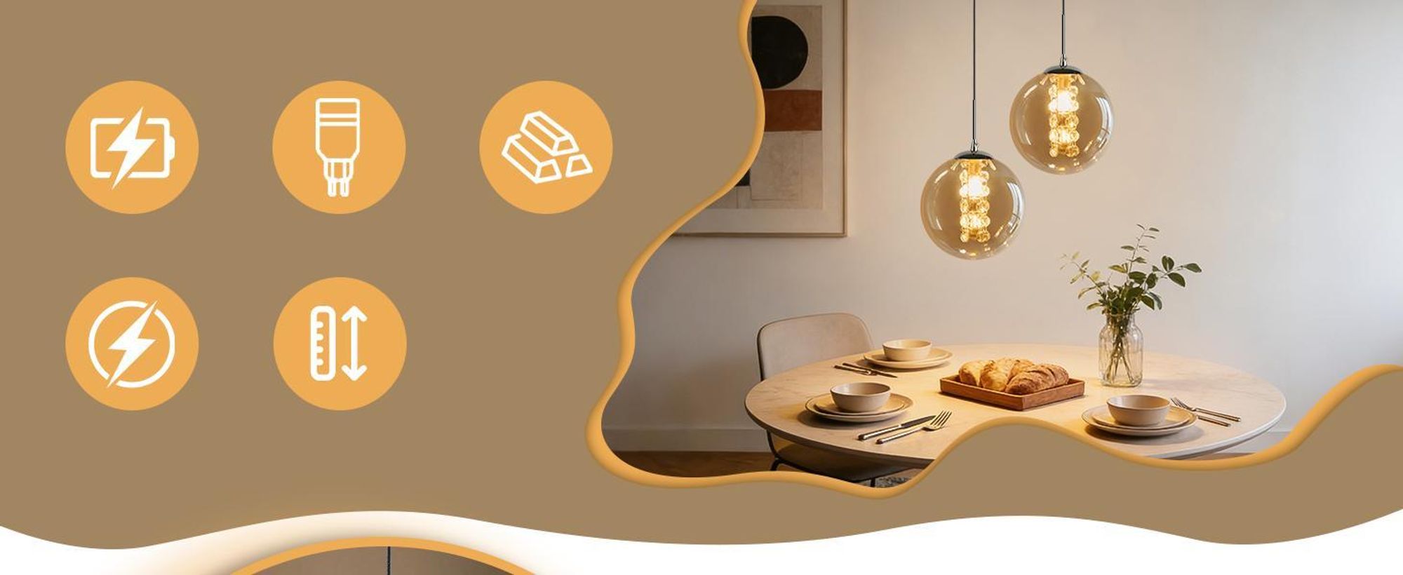 ZMH závěsné svítidlo skleněné závěsné svítidlo 1 žárovka jantarová lampa nad jídelní stůl 120 cm výškově nastavitelná G9 noční lampa závěsné svítidlo do ložnice jídelny