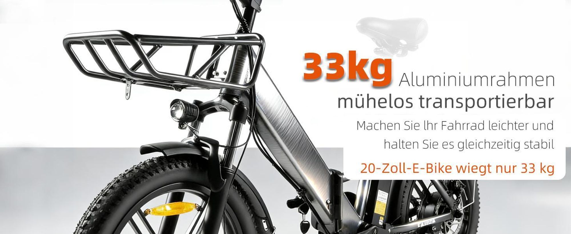 Elektrofahrräder 20 Zoll E Bike Klapprad Pedelec 20.8Ah/36V Lithium-Akku | bis zu 150km, 250W Heckmotor, Trekking/City Pedelec für Damen und Herren