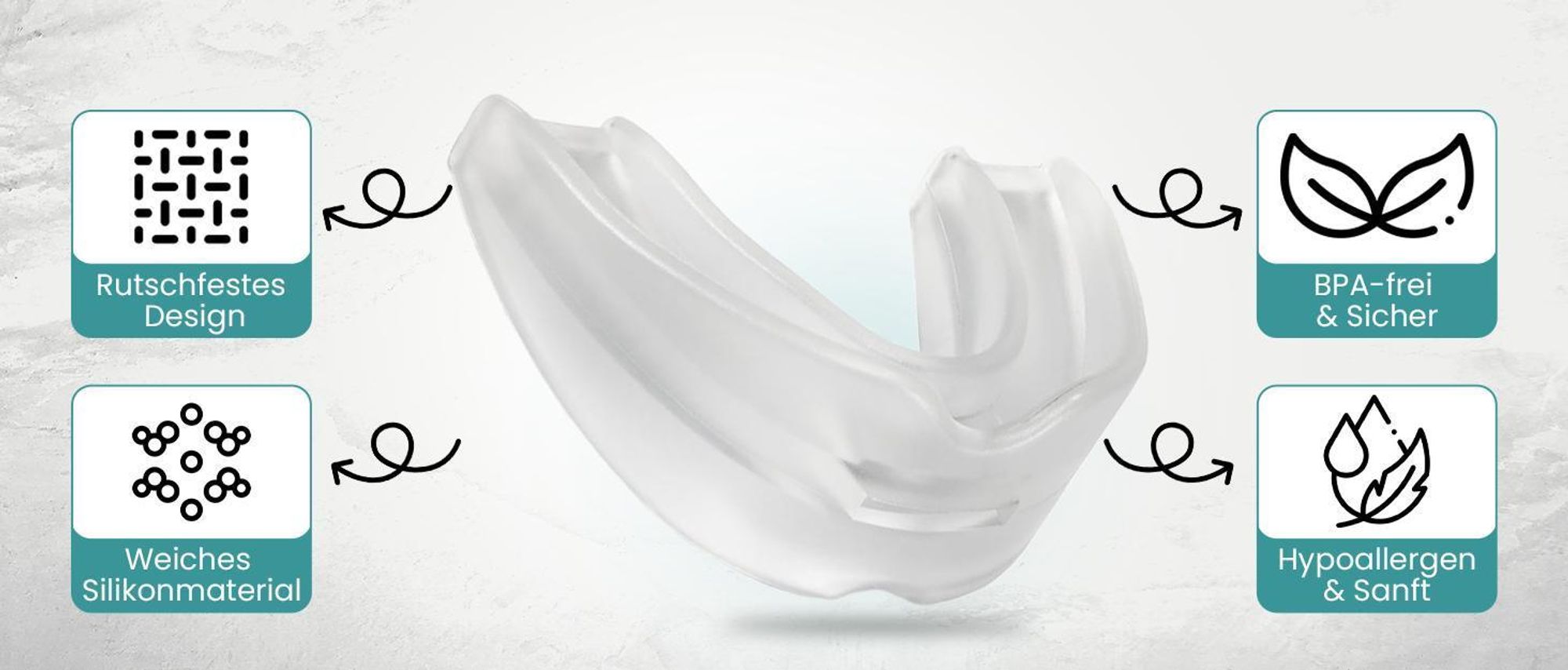 Perfekt-Schlafen24® 2-in-1 Schnarchschiene Gerät – Zahnschiene Knirschen Schnarchstopper|Schiene Knirscherschiene für Nacht| Schnarchen Stopper Zahnschutz|AufbissschieneGegen Schnarchen