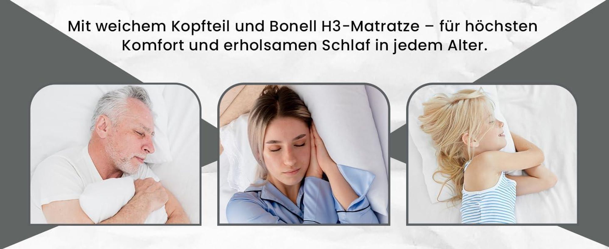 Best for Home Boxspringbett mit Bettkasten Trinity K-2 Bonellfederkern inkl. Topper, mit Lieferung, Aufbau & Entsorgung 180x200-Graphit