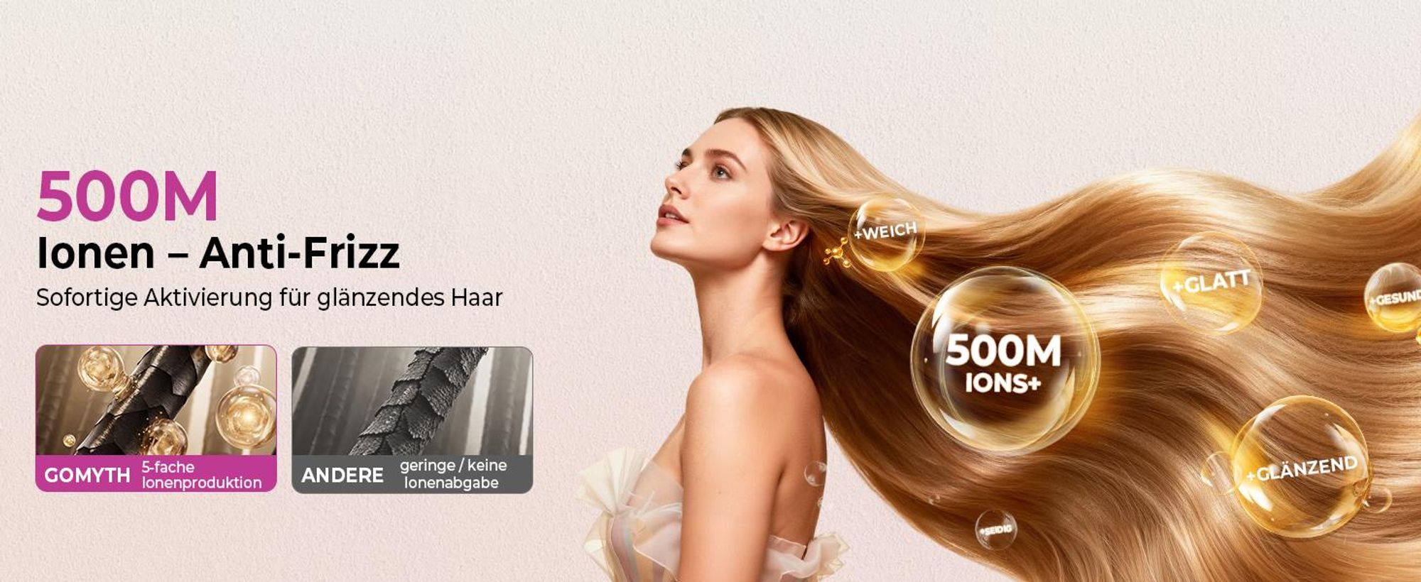 GOMYTH V1 – Die 5-in-1 Styling-Bürste für professionelle Ergebnisse zu Hause