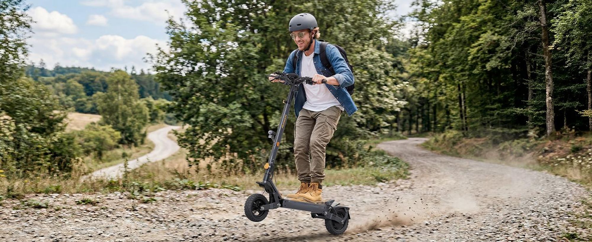 Ausom L1 ABE E-Scooter 90km Reichweite 930W Peak 10 Zoll Tubeless NFC E-ABS StVZO faltbar