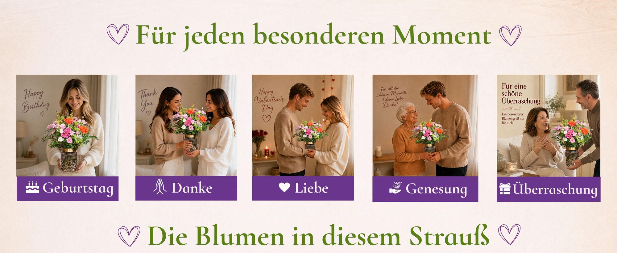 Blumenstrauß Flower Power | Geschenk - frische Blumen | Blumenversand von BLOOMY DAYS