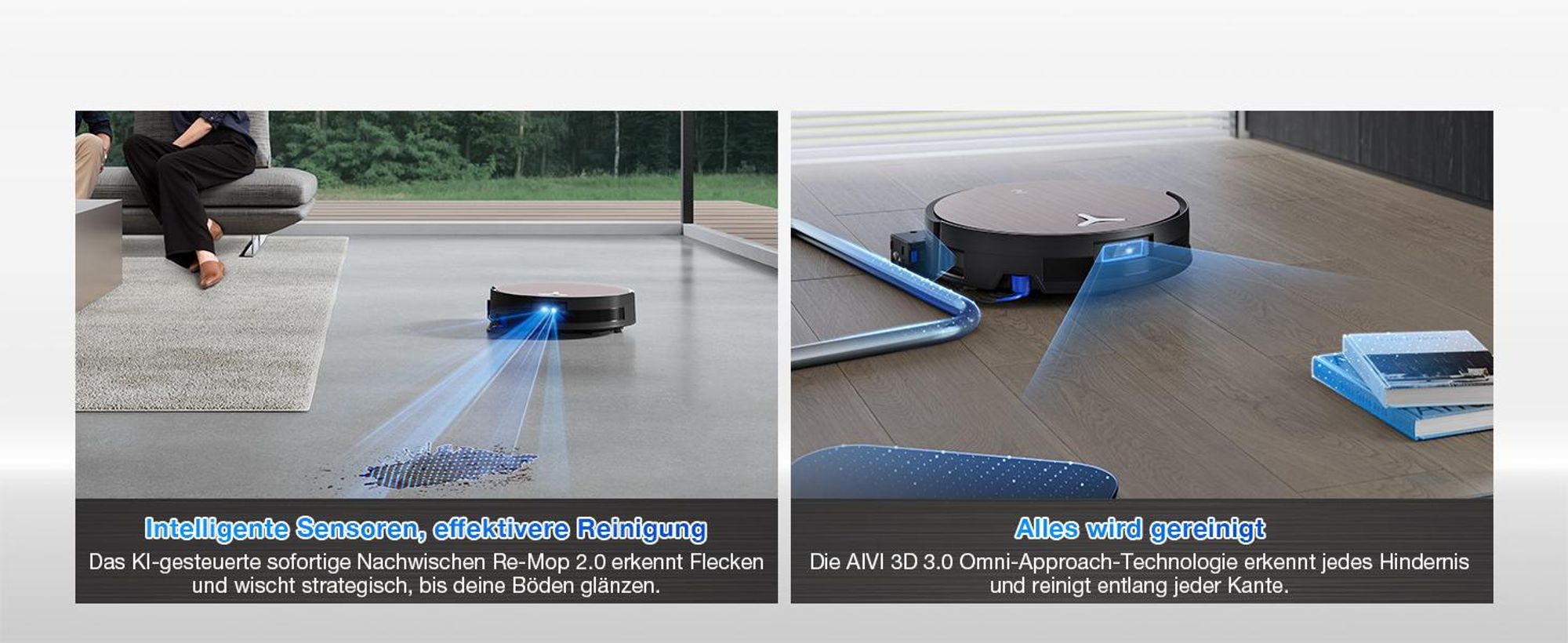 ECOVACS DEEBOT X11 OMNICYCLONE Staubsauger Roboter mit Wischfunktion, Blast + 19.500 Pa, ultraschnelles Akkuladen, PureCyclone 2.0 Auto-Entleerung