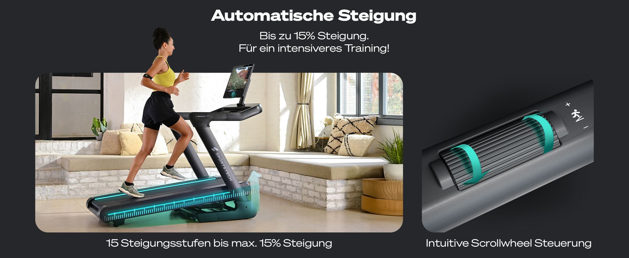 sTread Pro Laufband von Sportstech