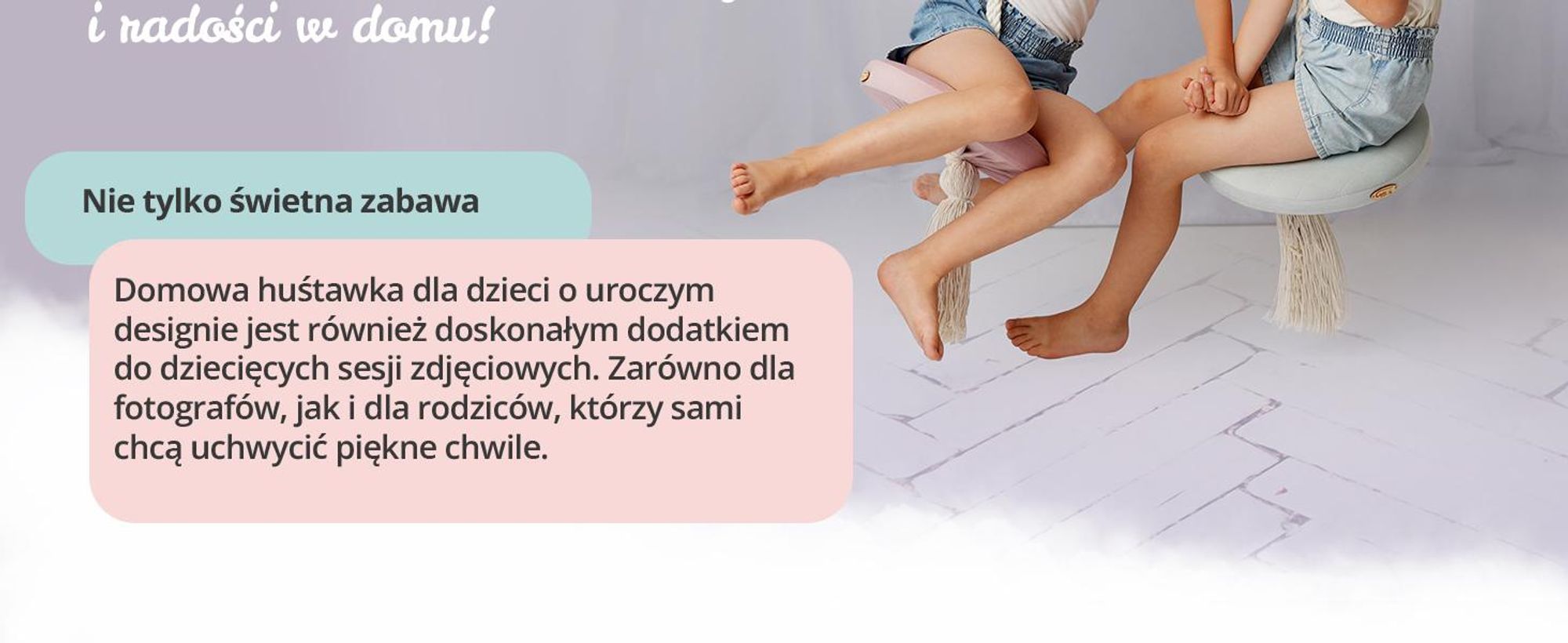 Create for you® - Huśtawka Ring dla Dzieci Domowa, z Liną Bawełnianą, Bujak Okrągły Dziecięcy Indoor, Miękkie Siedzisko, Średnica 36 cm - Beż