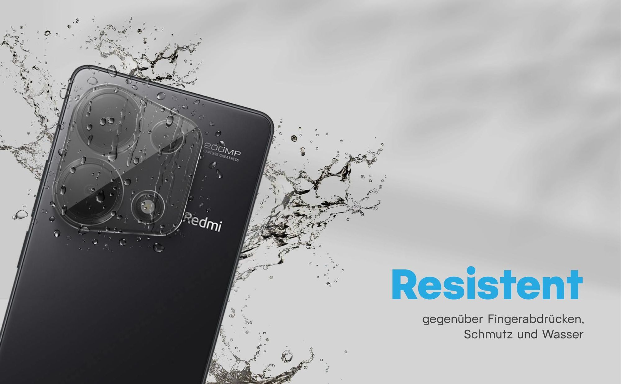 Zweierpack Kameragläser für Xiaomi Redmi Note 13 Pro - Resistent gegen Fingerabdrücke