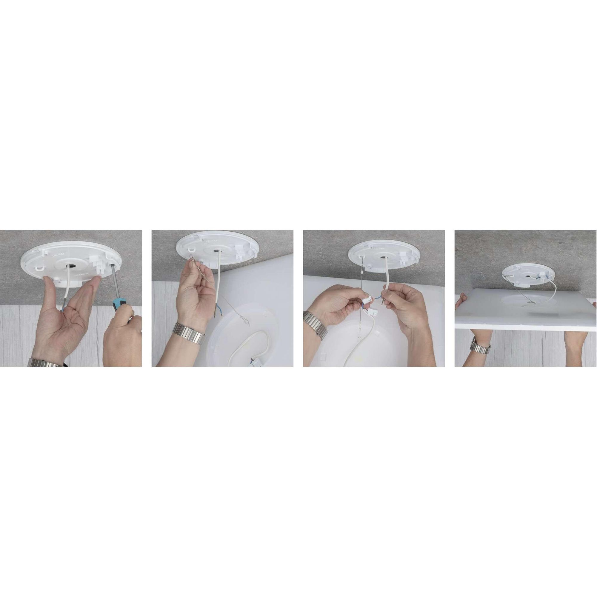 EMOS LED nástěnné/stropní svítidlo FLORI, čtvercové, neutrální bílá 4000 K, 2200 lm, 22 W (místo 150 W žárovky), 42x42 cm, bílé, ZM1403