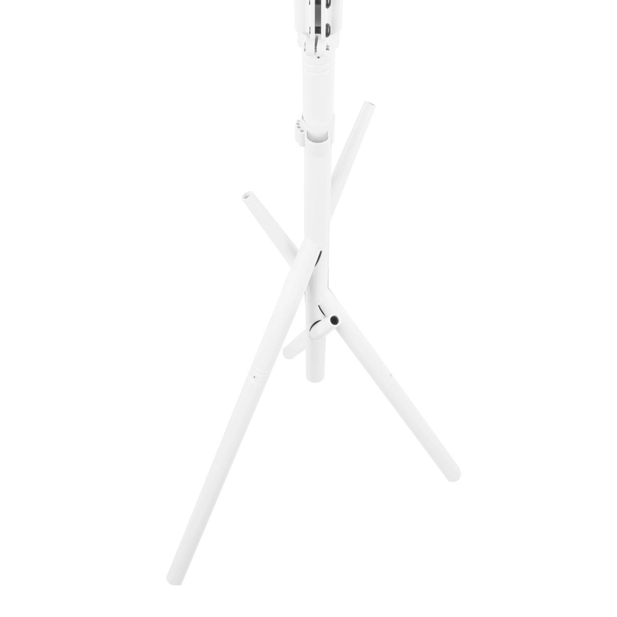 Maclean MC-182 W TV Ständer Bodenständer TV Halterung 37–80 Zoll VESA 600x400 bis 60 kg Fernseher Standfuß Freistehend Weiß