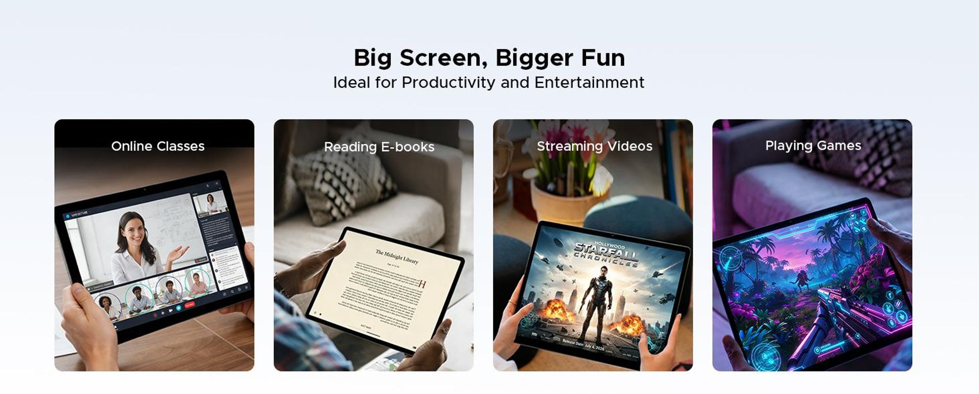P12 Pro Tablet Android 16, 12" 2.4K 120Hz 4G LTE, 48GB(12+36) RAM + 256GB ROM (2TB TF), 12000mAh, T7300 Widevine L1 BT5.4–mit Tastatur, Maus, Stift