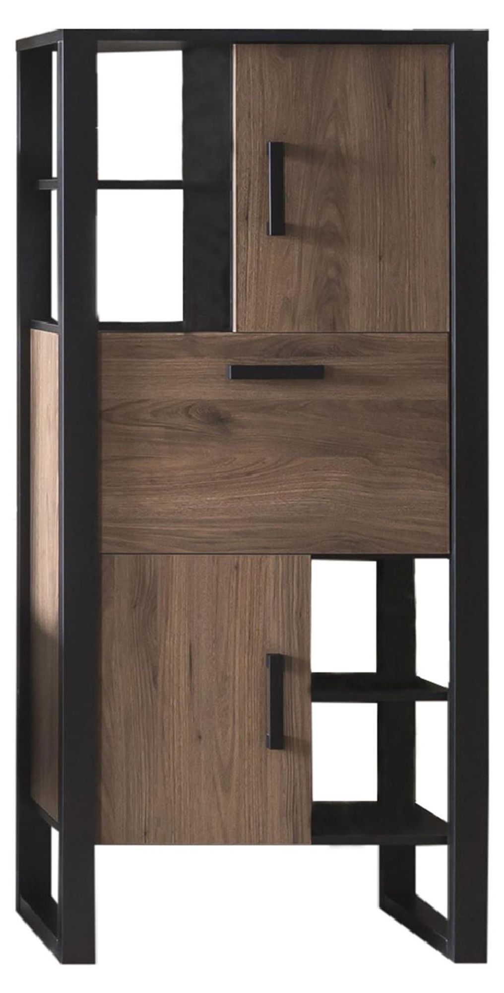 freiraum Stauraumschrank Nordi – moderner Schrank mit Softclose-Türen und 9 Fächern