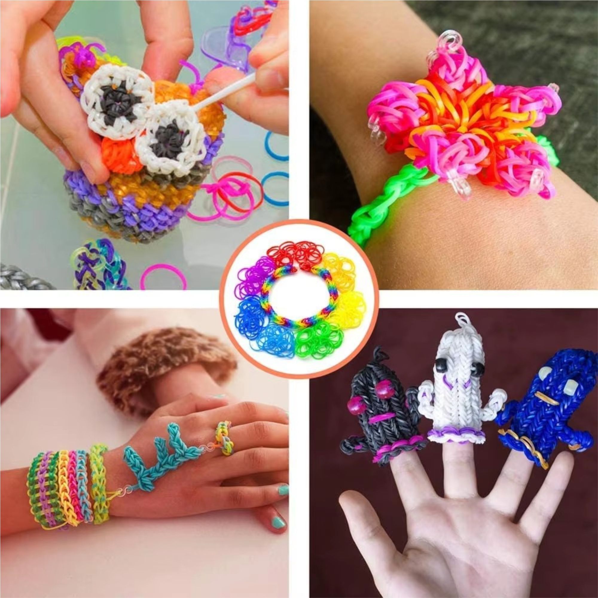 GUMKI DO ROBIENIA BRANSOLETEK MEGA ZESTAW DIY dla dziecka XXL 6800 PREZENT