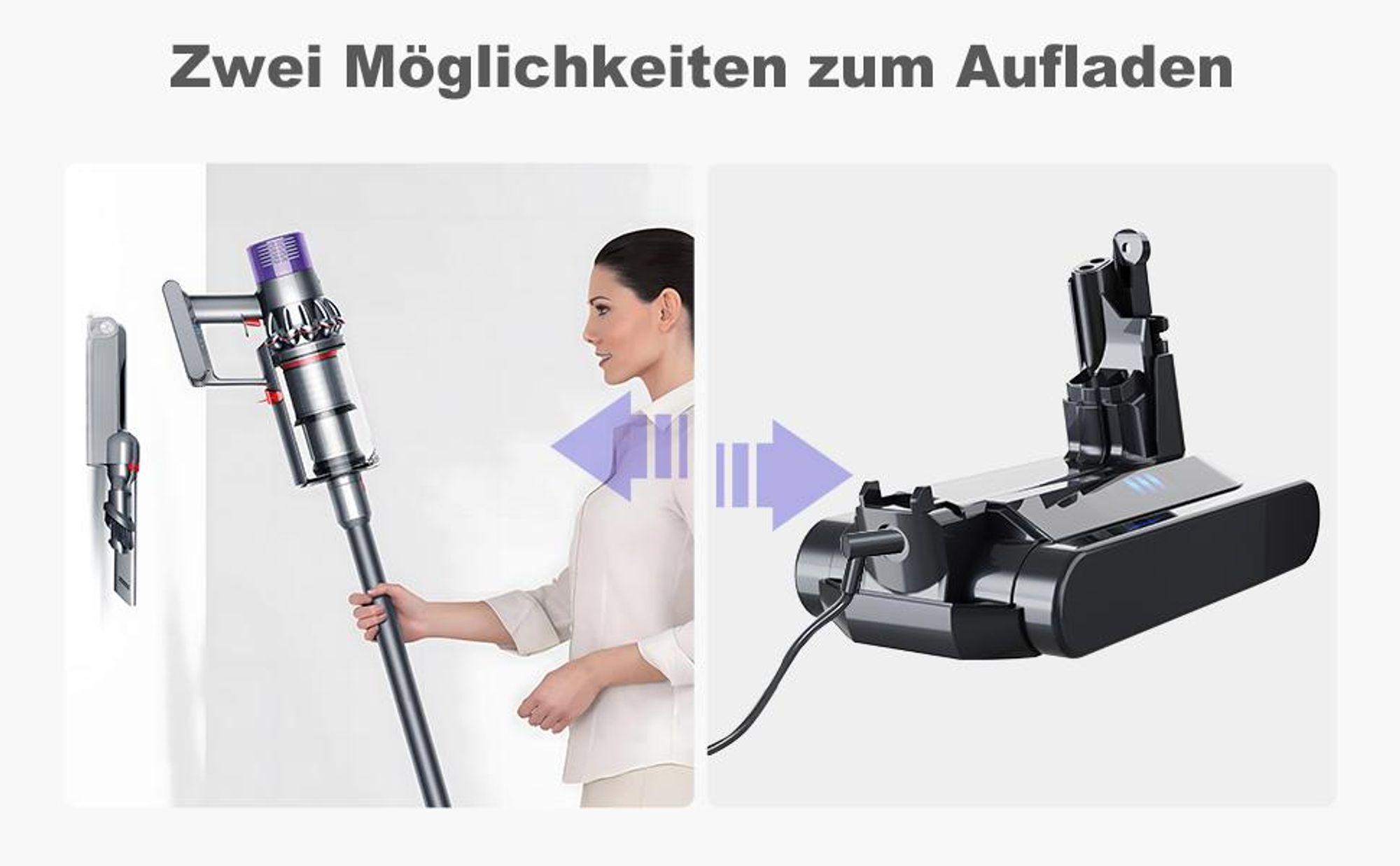 V10 Akku, V10-Ersatzakku, Ersatzakku für Dyson V10, 6000mAh Batterie für Dyson V10 Absolute Animal Fluffy Motörhead Schnurfreier Vakuum-Handstaubsauge