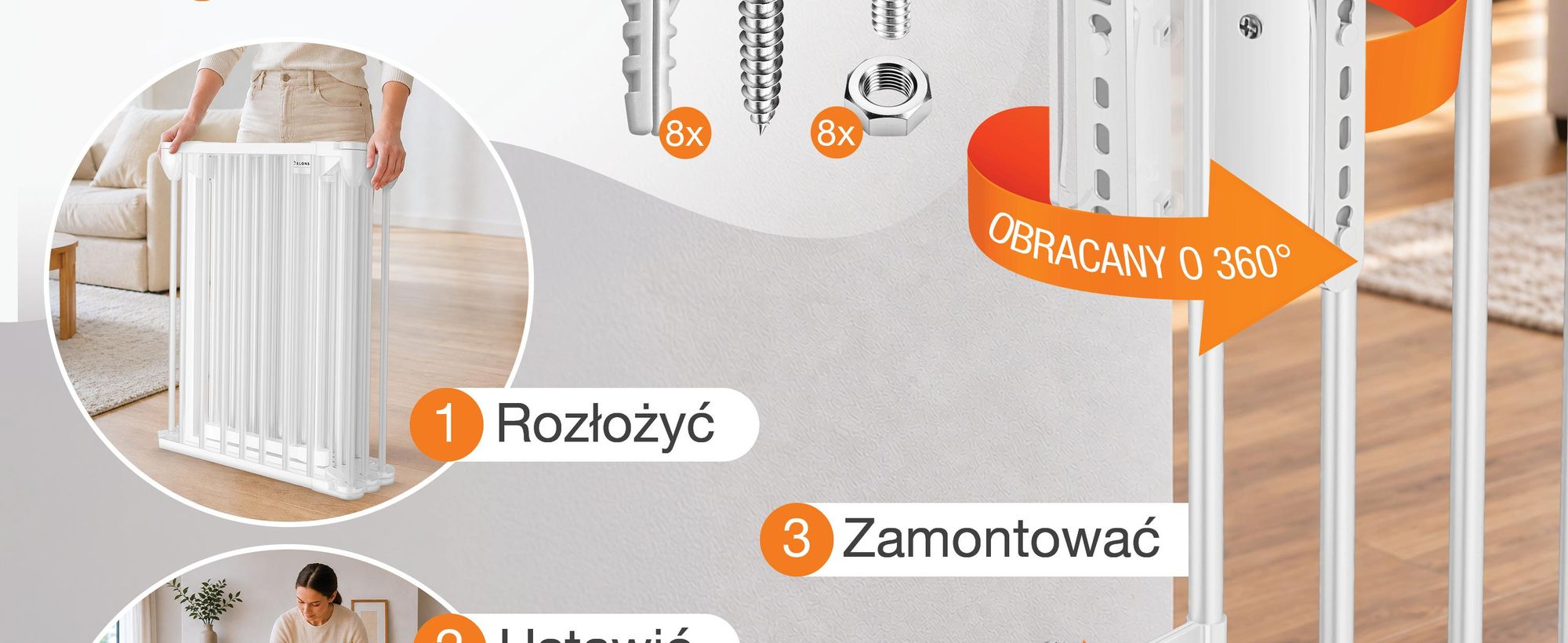ELONEO, kratka ochronna przed kominkiem, wysokość 75 cm, metalowa kratka ochronna z zabezpieczeniem, ochrona przed dziećmi, barierka schodowa, barierka drzwiowa, barierka dla psów