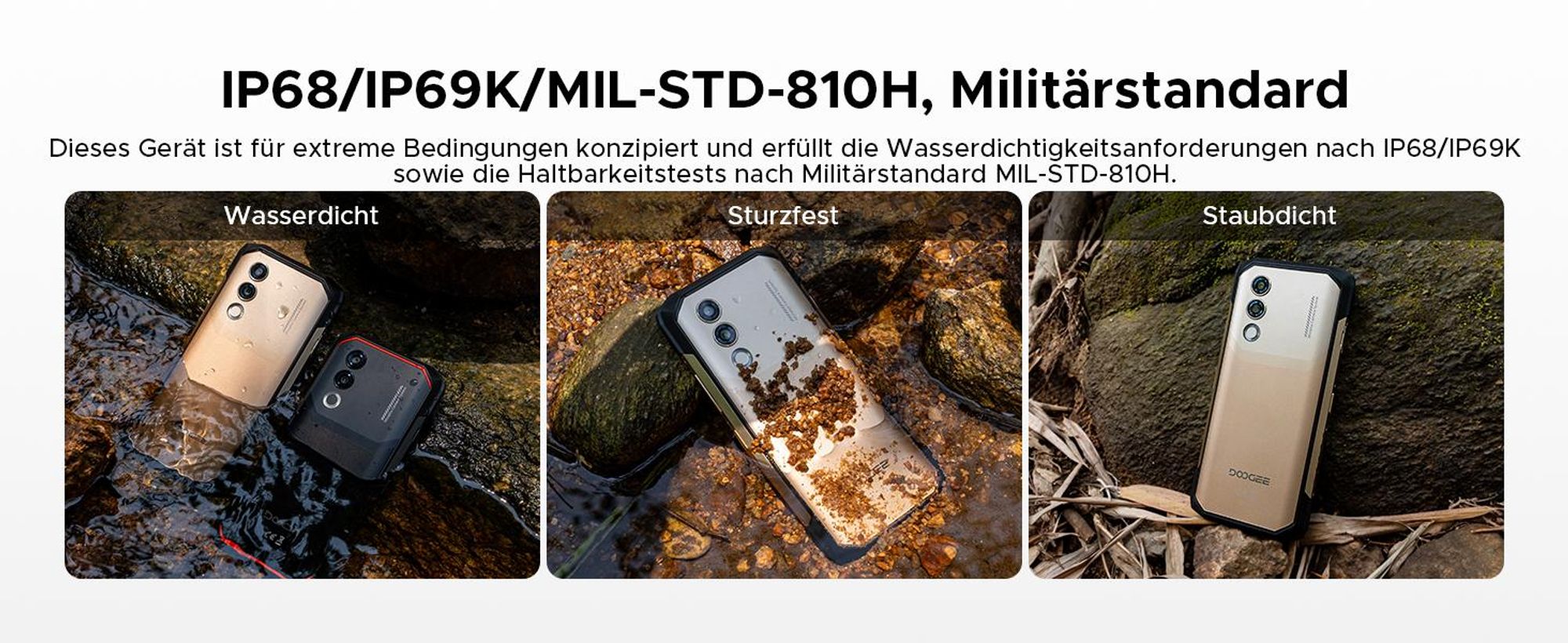 DOOGEE Blade20 Turbo Smartphone Handy, 5G, Android 15, 6,6" 90Hz, 10300mAh Akku, 33W, 8GB+256GB, 50MP, NFC, Fingerabdruck, ohne Vertrag