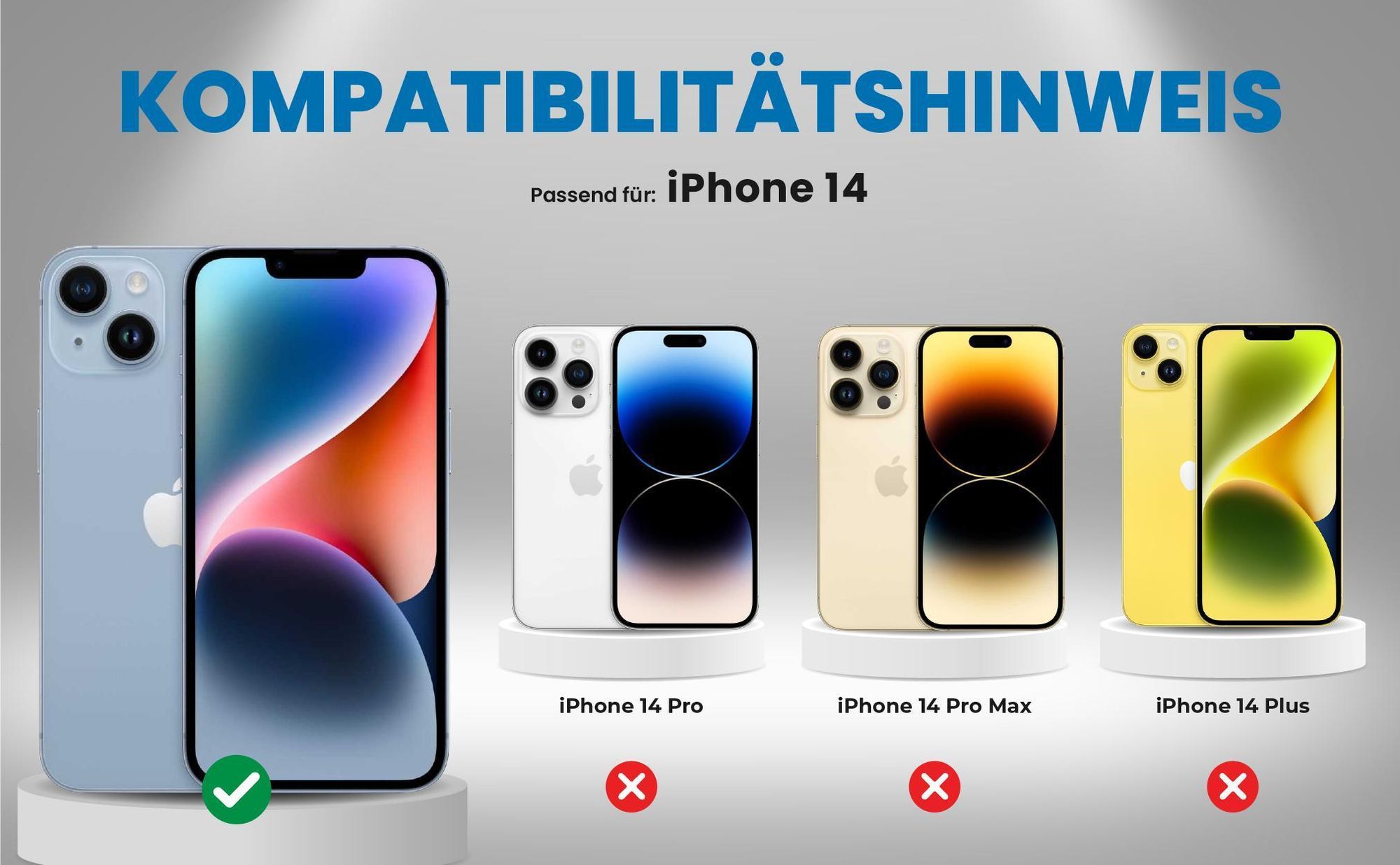 Kompatibilitätshinweise Hülle für Apple iPhone 14