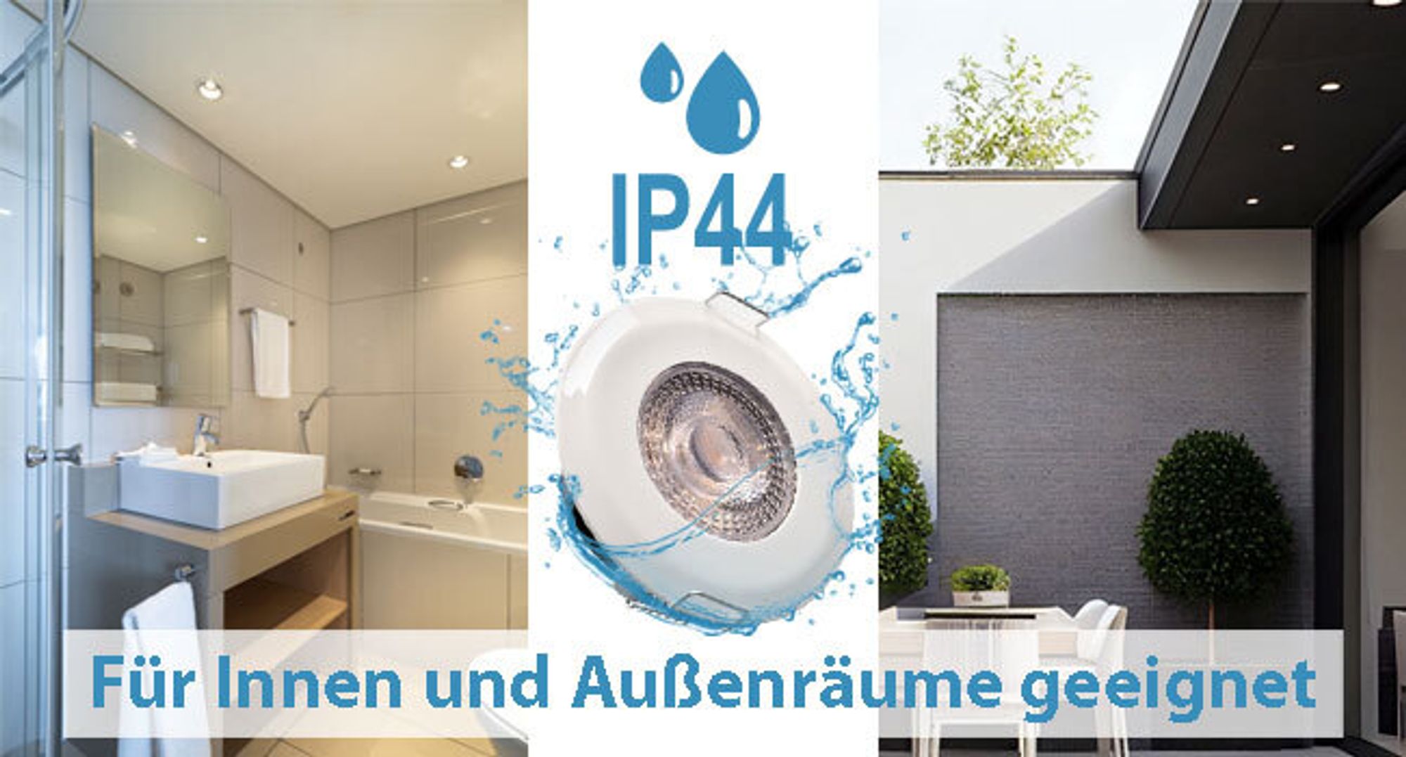 12x LED Bad Einbaustrahler Ultraflach 5 Watt Matt Schwarz 230V Rund warmweiß IP44 Deckenstrahler Spot Deckenspot Lumena SL82-NS