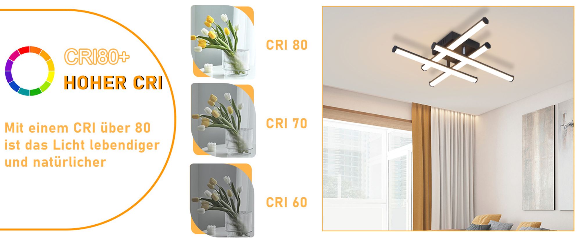 ZMH Deckenleuchten Moderne küchenlampe Schwarz 24W Schlafzimmerleuchten Innenarchitektur Wohnzimmerleuchten 3000K Warmweißes Licht Korridor