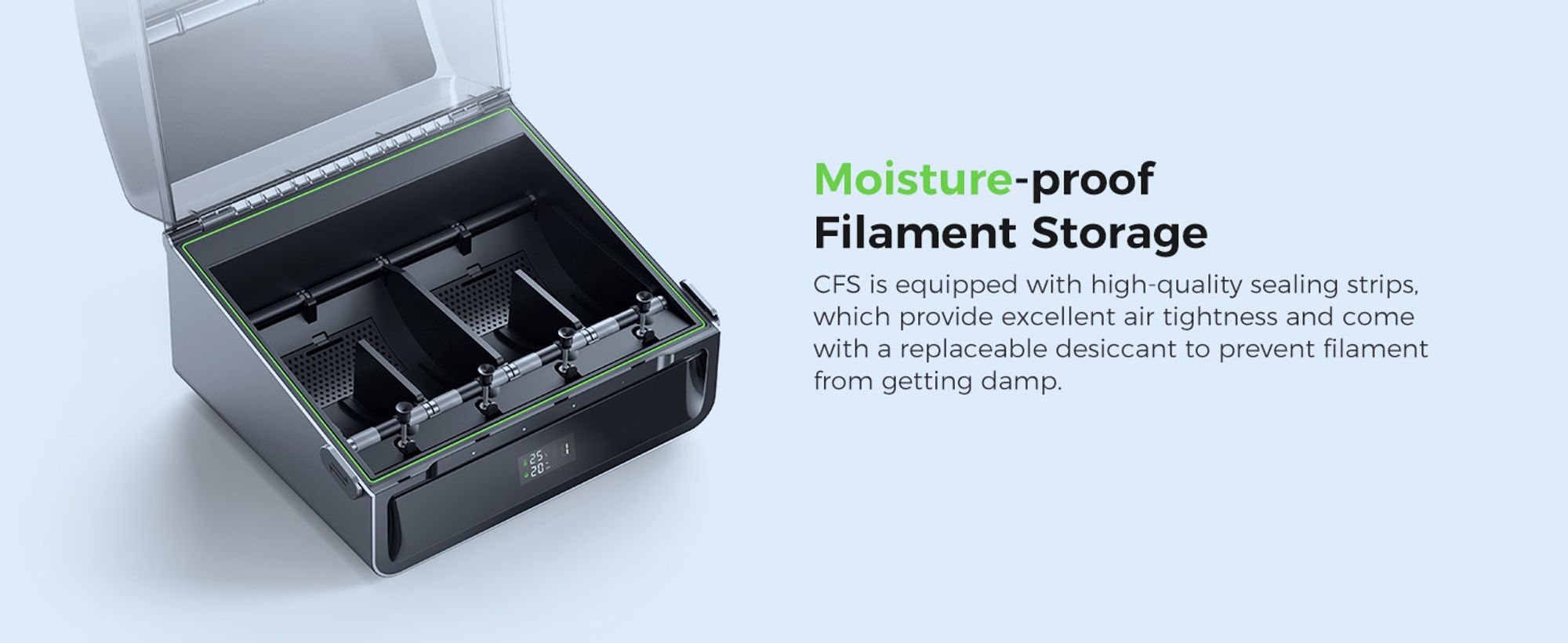 Creality CFS: 3D-Drucker Filament system, Multicolor, unterstützt 4 parallele Geräte für 16 Farbdrucke, Kompatibel mit K2 Plus 3D-Drucker