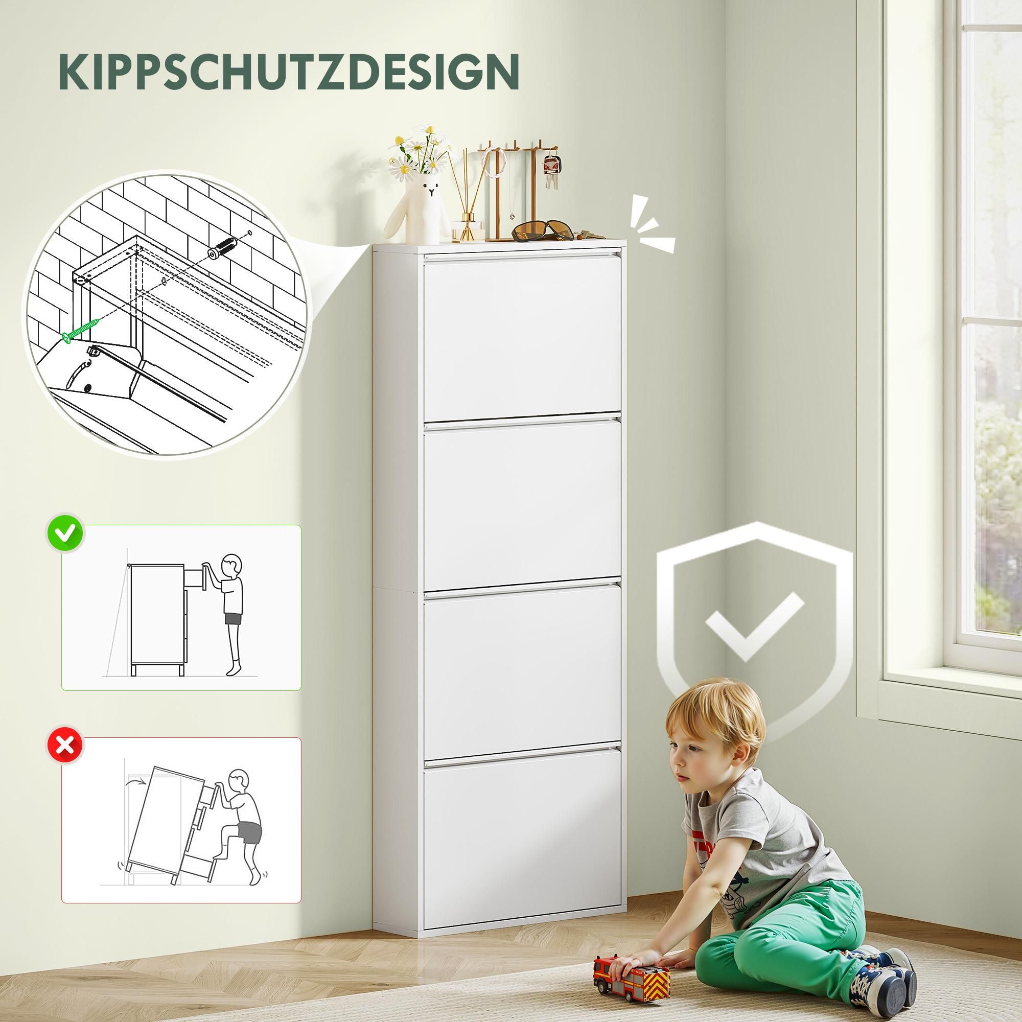 Flurschrank weiß Paar