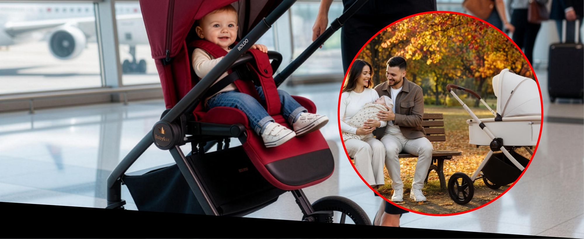 Babylux® Kočárek 4v1 Set BOLDO, Skládací A Lehký, Kombinovaný Kočárek Včetně Vaničky, Cestovního Kočárku, Autosedačky I-Size, Základny Do Auta, 4 Polohy Sklonu, 0–22 kg, Uv 50+