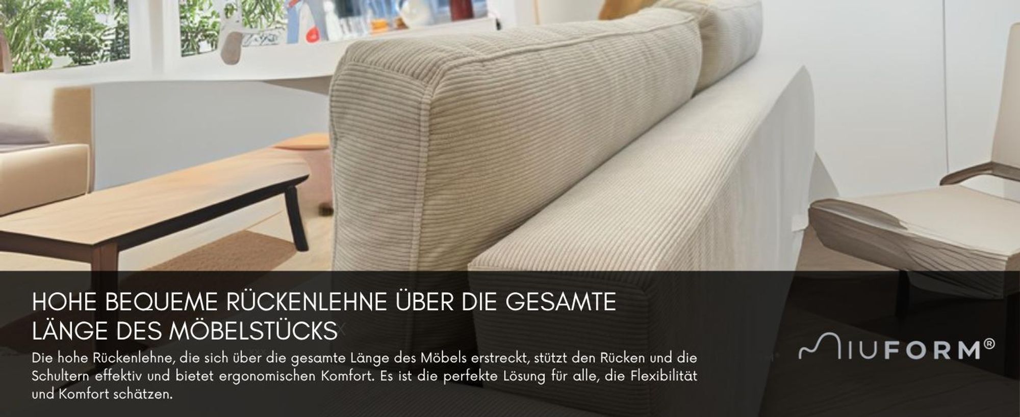 MIUFORM Lofty Lilly Ecksofa mit Bettfunktion L-FORM LINKS– 237 x 197 cm - Grau - Sofa Schlafsofa Couch