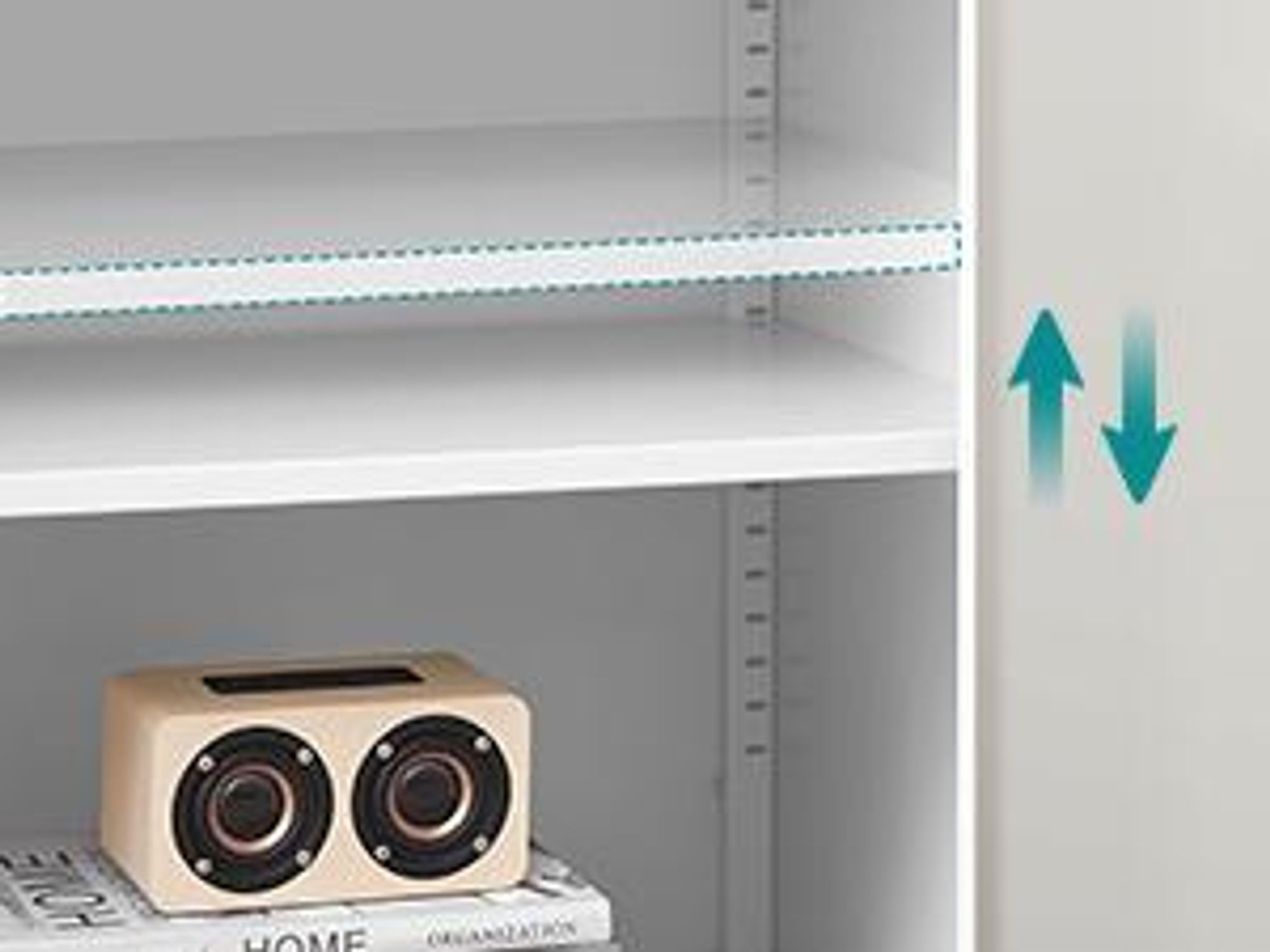 SONGMICS Aktenschrank, Mehrzweckschrank, Büroschrank mit 2 Türen, Schrank abschließbar, aus Stahl Mattgrau