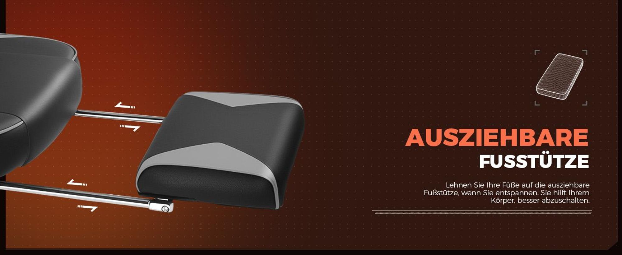 GTPLAYER Gaming Stuhl mit Fußstütze, Ergonomischer Bürostuhl 150kg, Gaming Sessel mit Lendenwirbelstütze Kopfstütze, Höhenverstellbarer Computerstuhl