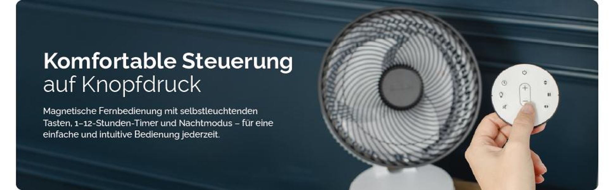 Sefte 10 Tischventilator (weiß/schwarz)