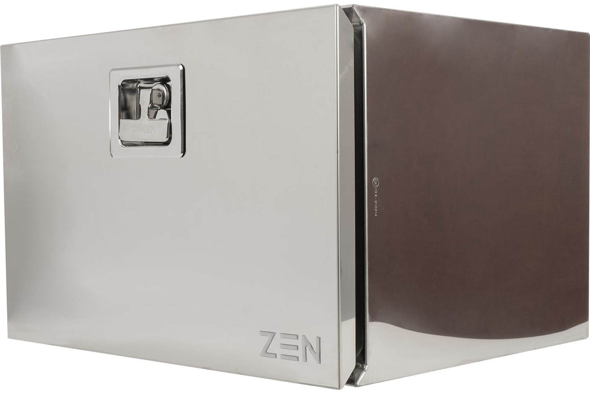 DAKEN ZEN Z13 Nerezový úložný box, leštěný, 600 × 400 × 500 mm, 108 l, box na nářadí, pro přívěsy nákladních vozidel, podlahový box