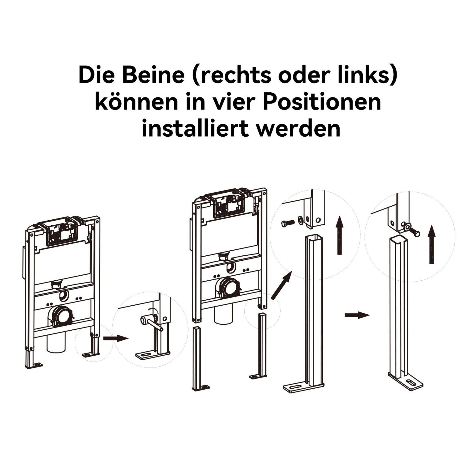 HDPE Material Vorwandspülkasten für Wand-WC