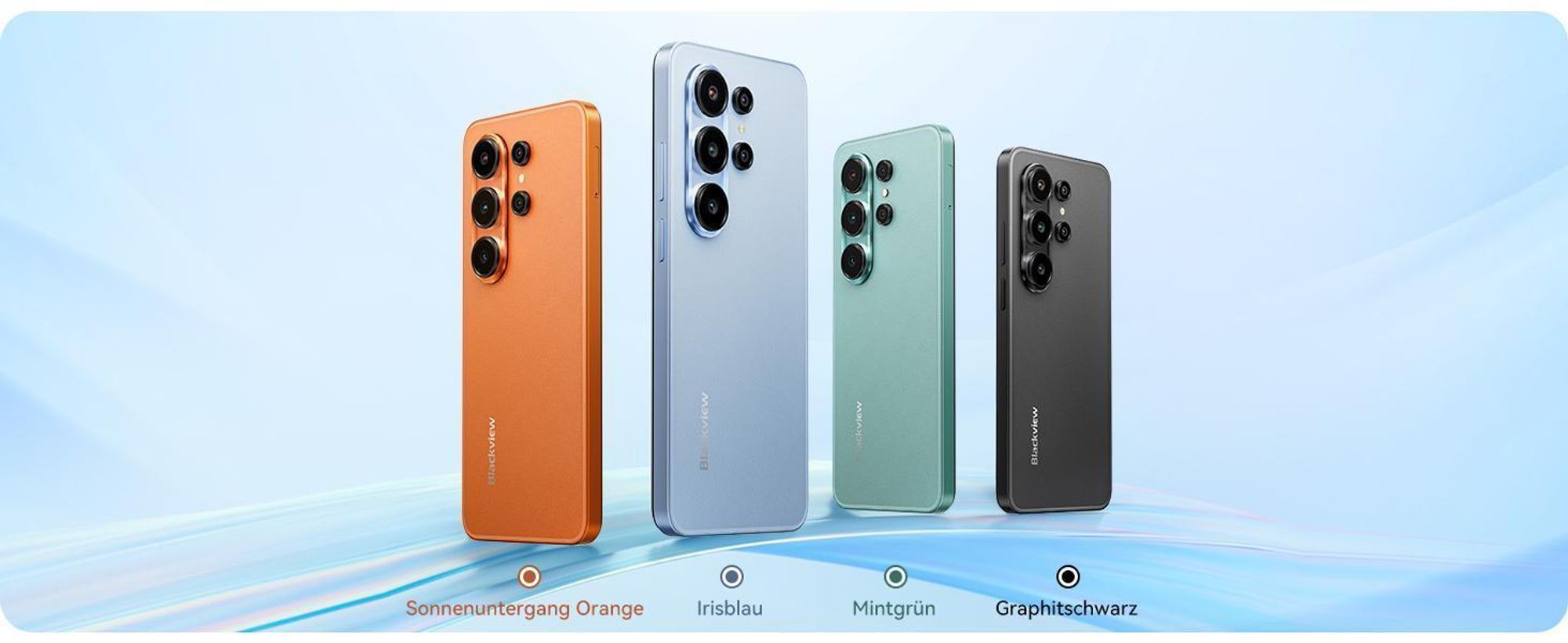 Blackview WAVE 10 Smartphone Ohne Vertrag incl 45W charge, Android 16, 32+128GB,Dual SIM,120Hz, 6.88",32 MP,Live-Fotos, 5000 mAh, Face ID,WiFi 5G