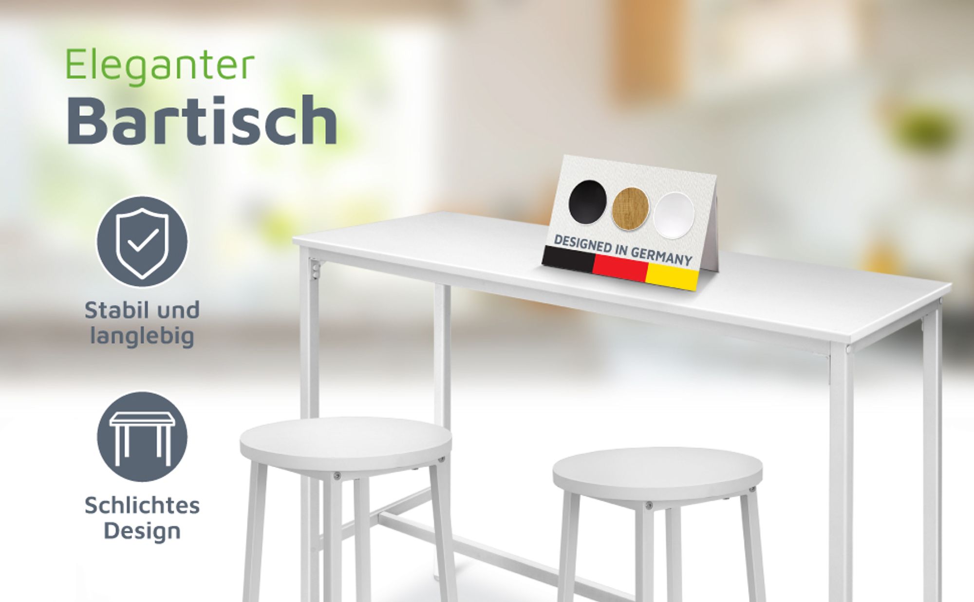 Bartisch mit 2 Barhocker