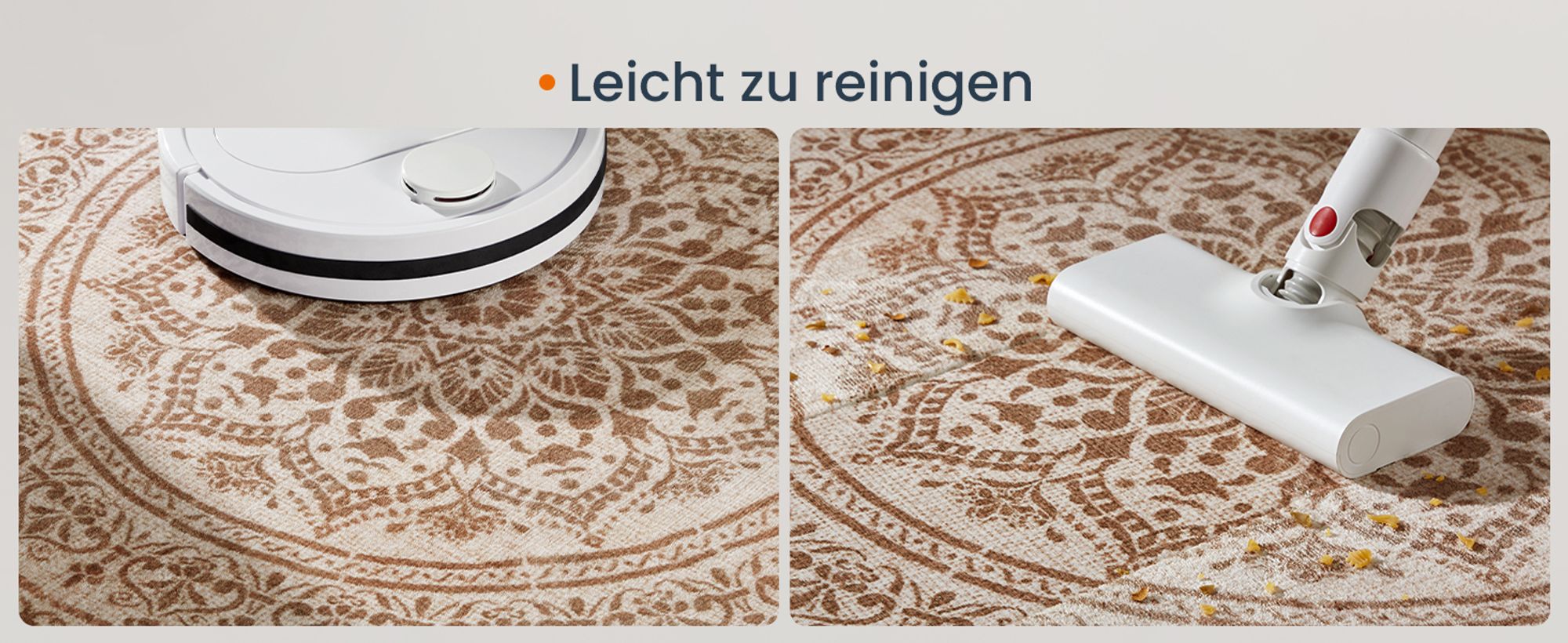 SONGMICS HOME Teppich rund, 120 cm d, Wohnzimmerteppich, rutschfester Teppich, flauschig, Dekoration, für Wohnzimmer, Schlafzimmer, maschinenwaschbar